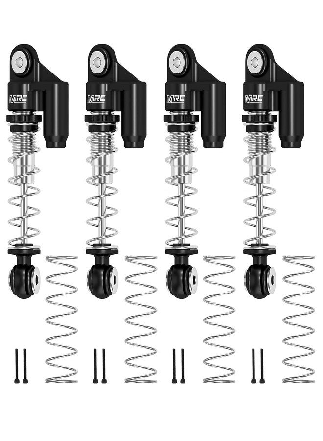 MRC SCX24 Shocks Aluminum Shock Absorber Damper Set for 1/24 Axial RC SCX24 Deadbolt C10 Betty Gladiator Bronco (Black) - Image 1